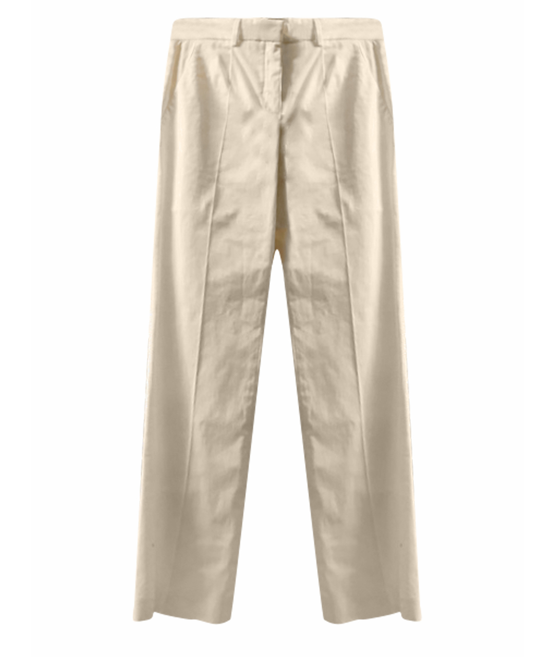 GIVENCHY Белые хлопко-эластановые прямые брюки, фото 1