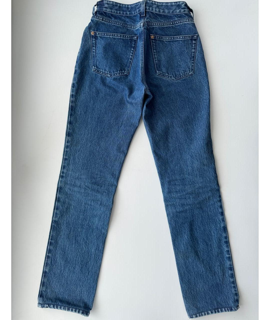 LOUIS VUITTON PRE-OWNED Темно-синие хлопковые прямые джинсы, фото 2