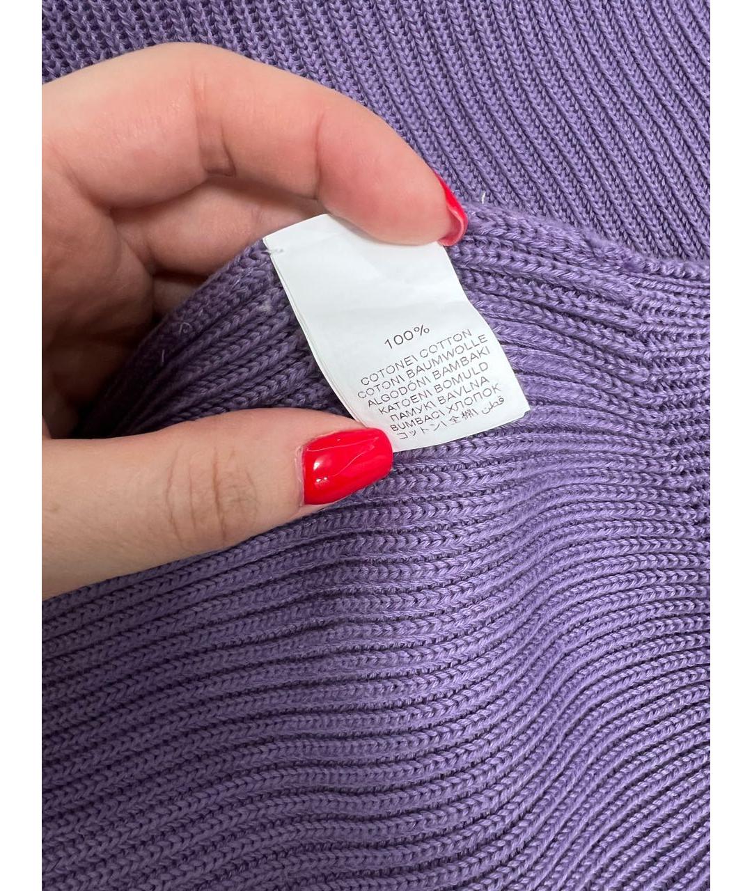 BRUNELLO CUCINELLI Фиолетовый хлопковый джемпер / свитер, фото 4