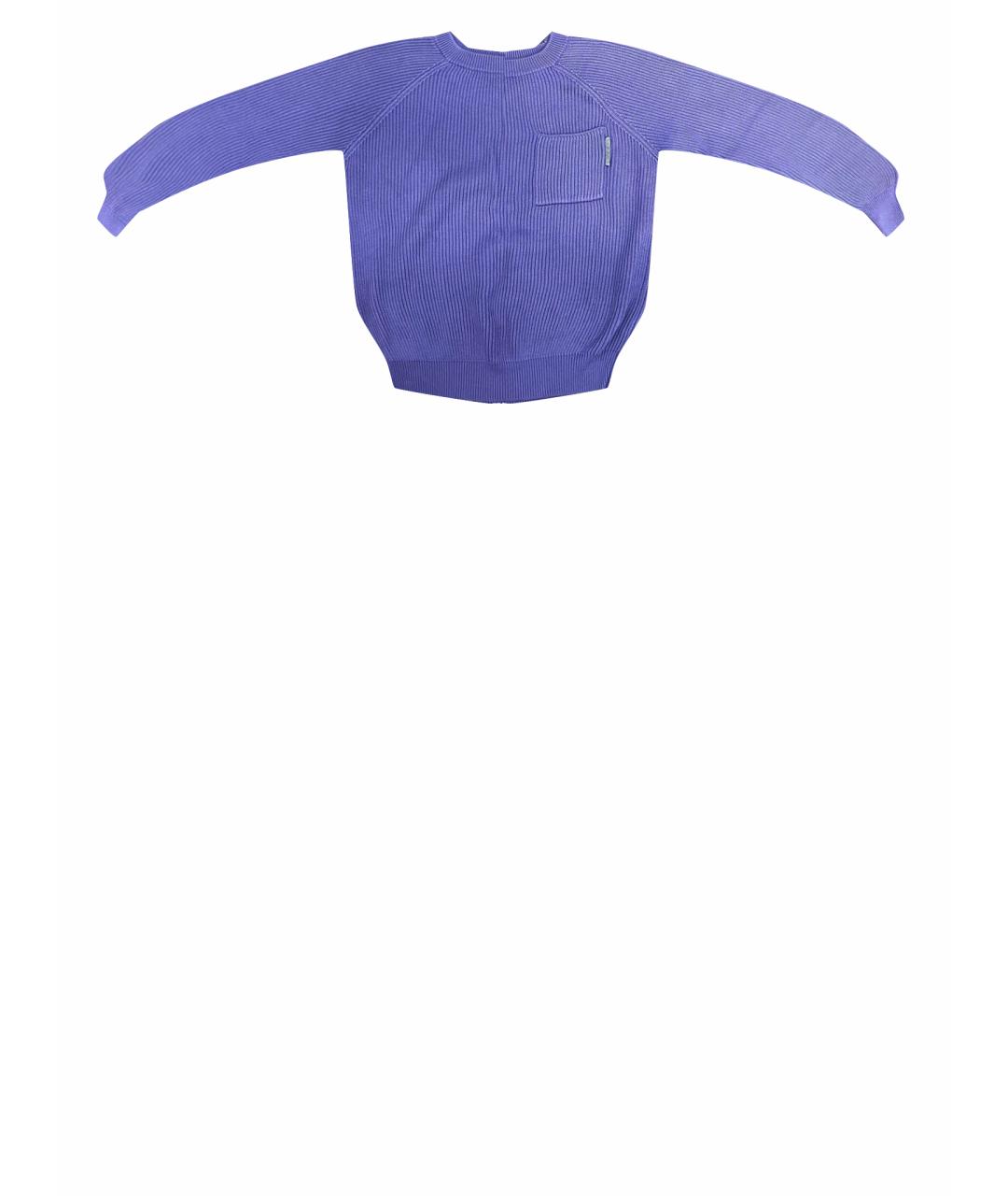 BRUNELLO CUCINELLI Фиолетовый хлопковый джемпер / свитер, фото 1