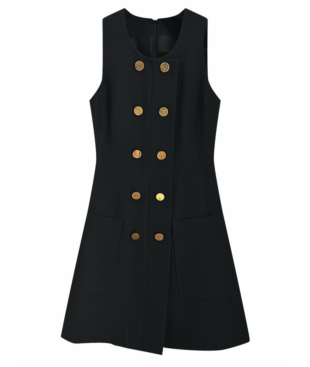 LOUIS VUITTON PRE-OWNED Черное шерстяное платье, фото 1