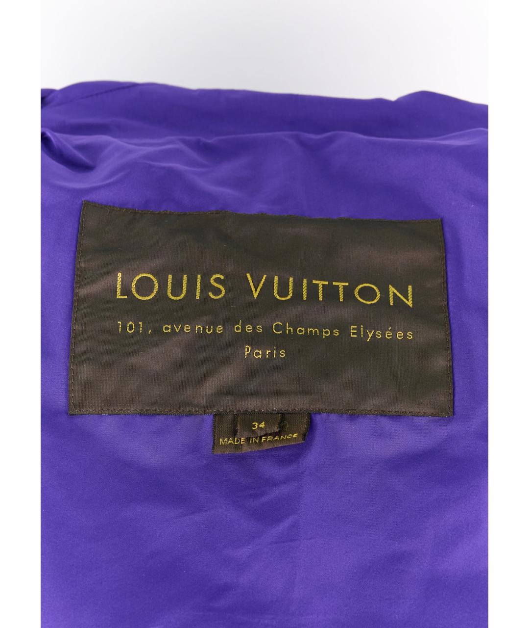 LOUIS VUITTON PRE-OWNED Фиолетовая полиэстеровая куртка, фото 3