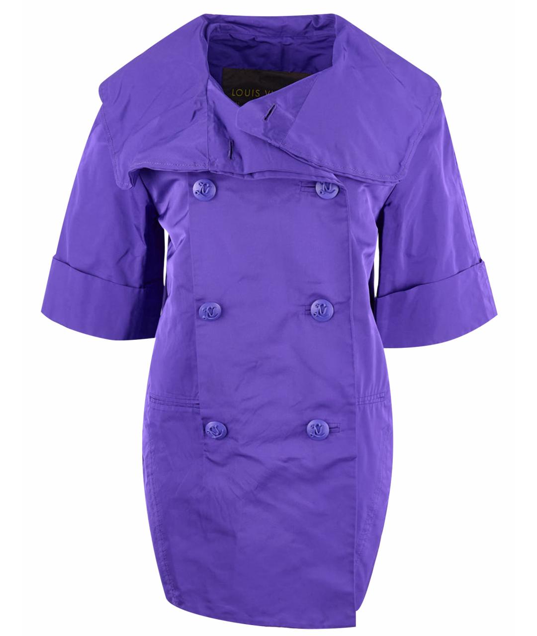 LOUIS VUITTON PRE-OWNED Фиолетовая полиэстеровая куртка, фото 1