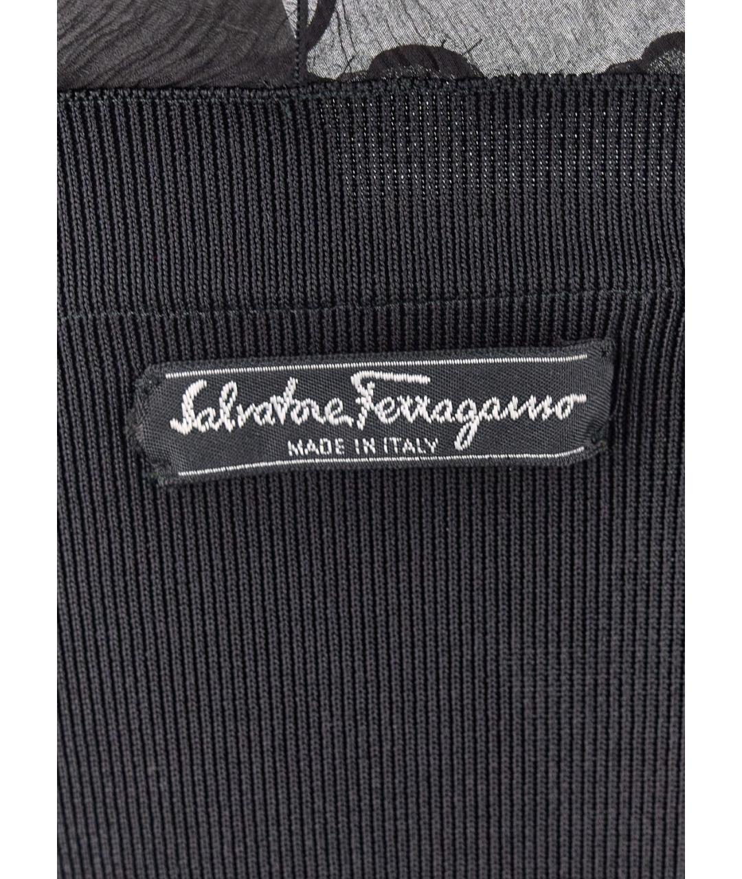 SALVATORE FERRAGAMO Черная футболка, фото 3