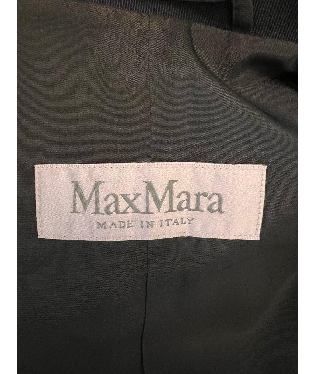 MAX MARA Антрацитовый шерстяной костюм с юбками, фото 5