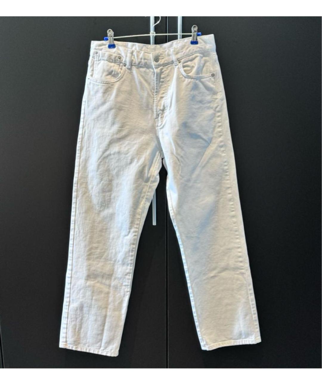 DRIES VAN NOTEN Белые прямые джинсы, фото 2