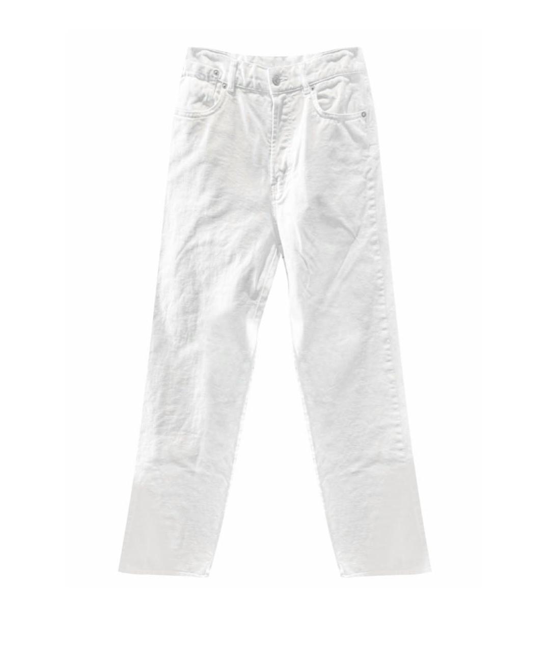 DRIES VAN NOTEN Белые прямые джинсы, фото 1
