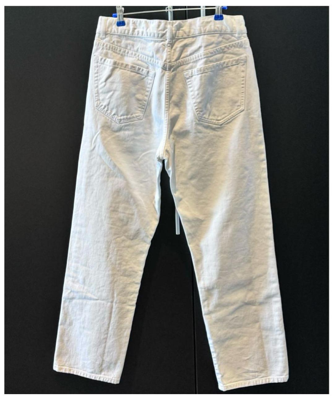 DRIES VAN NOTEN Белые прямые джинсы, фото 3