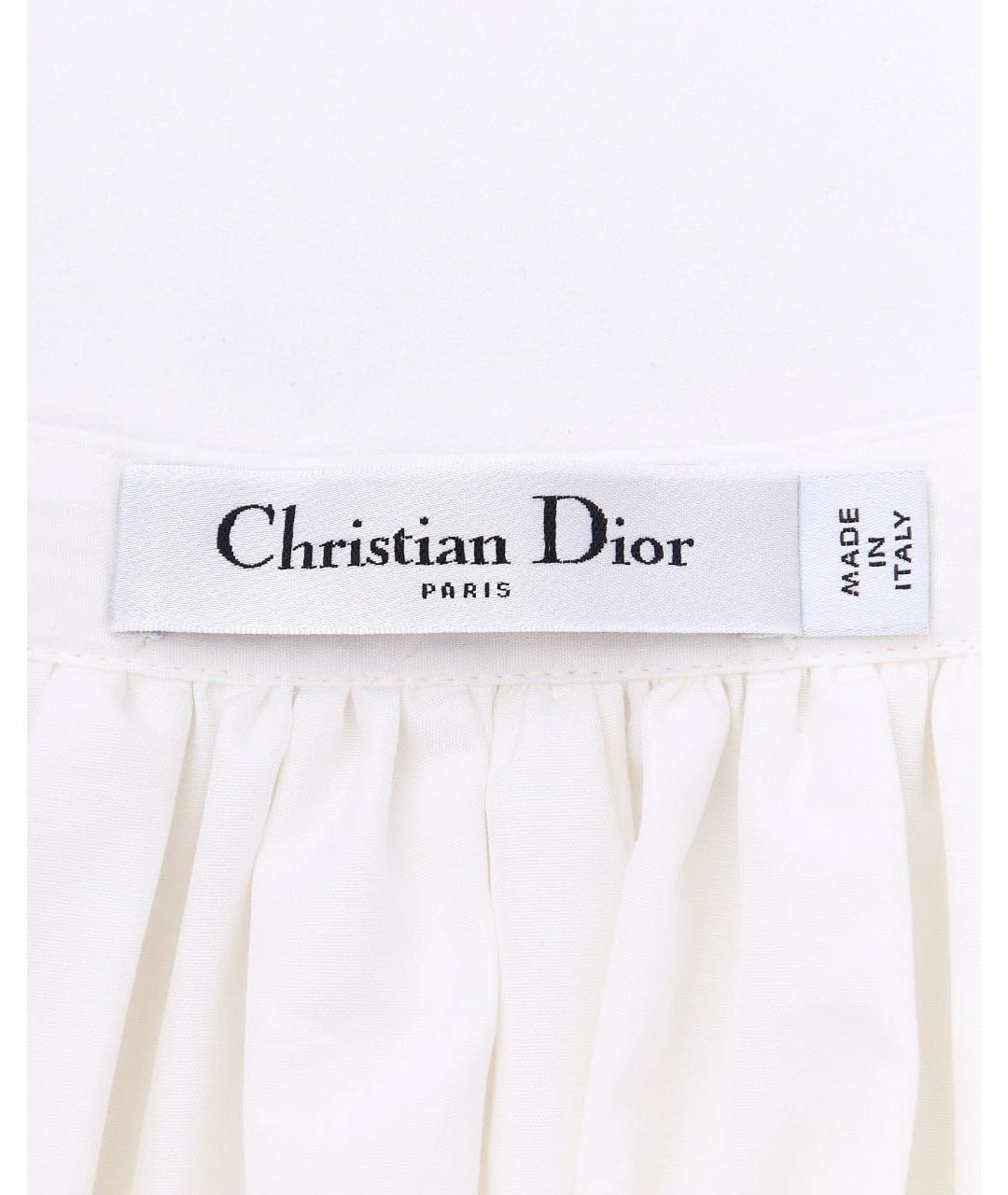CHRISTIAN DIOR PRE-OWNED Белая юбка миди, фото 2