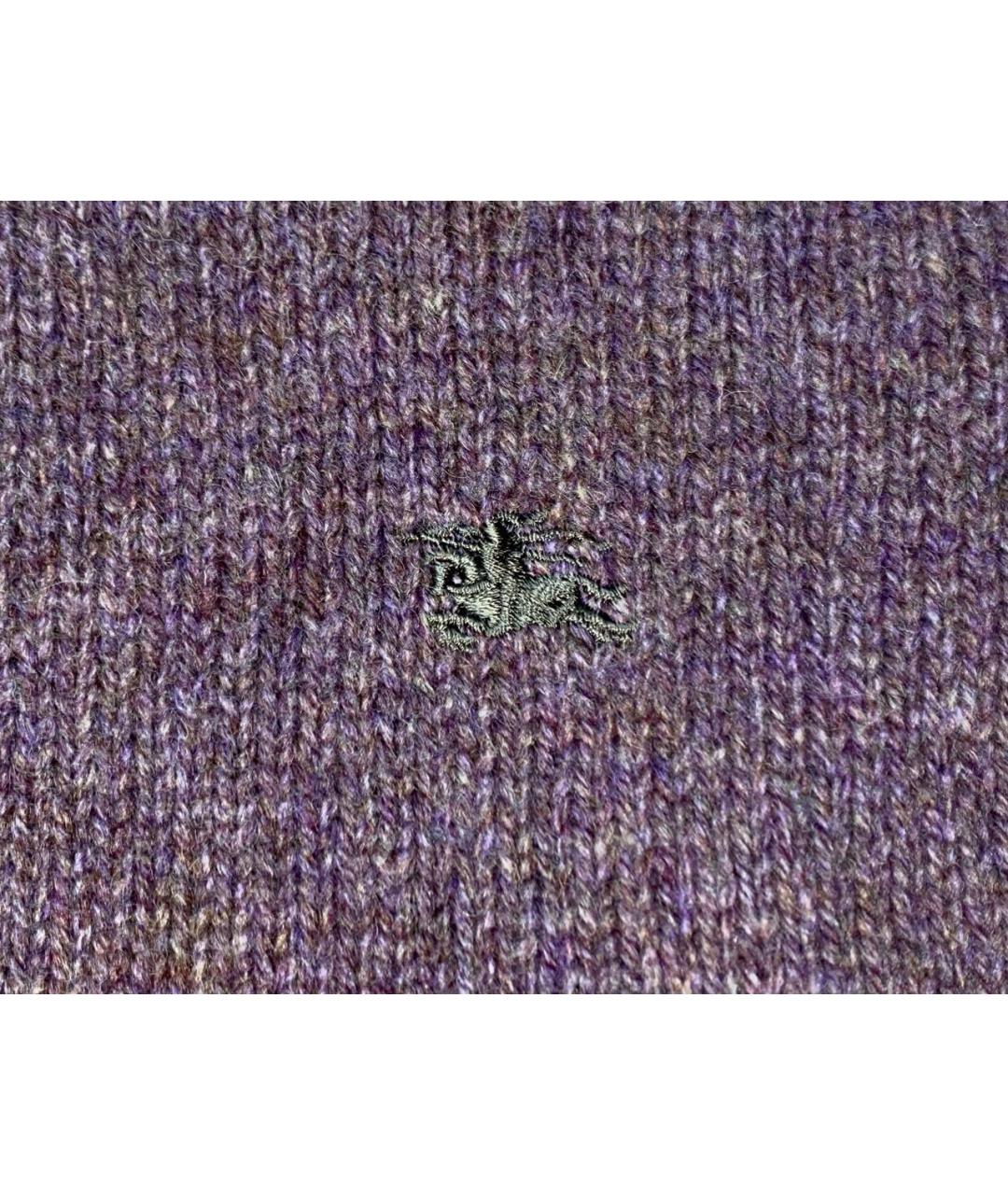 BURBERRY Фиолетовая шерстяная жилетка, фото 5