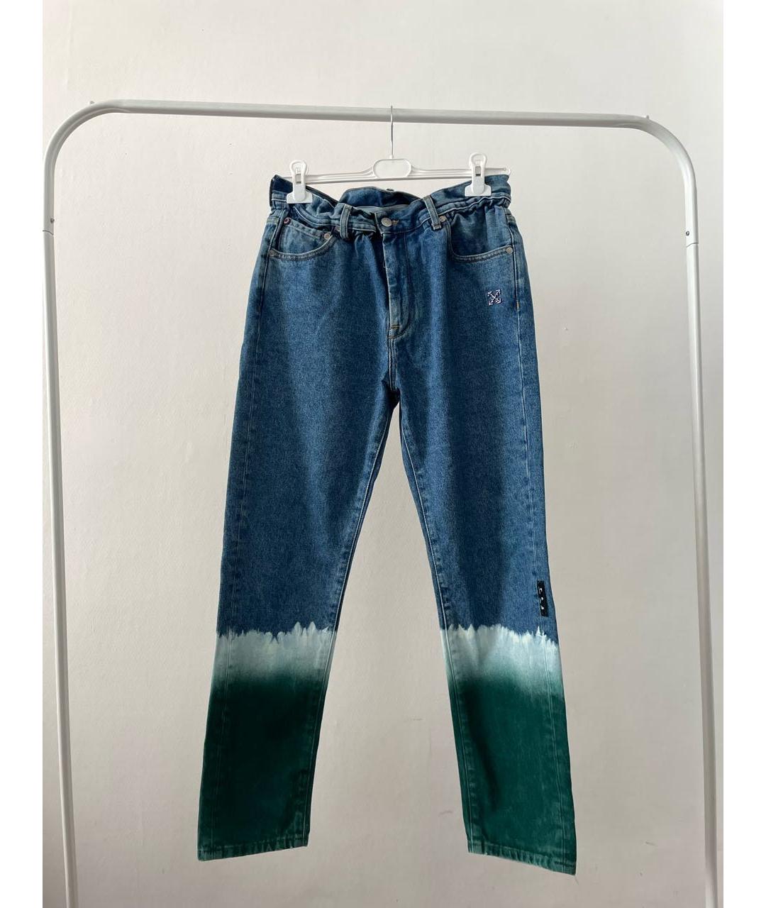 OFF-WHITE Мульти хлопковые джинсы скинни, фото 6