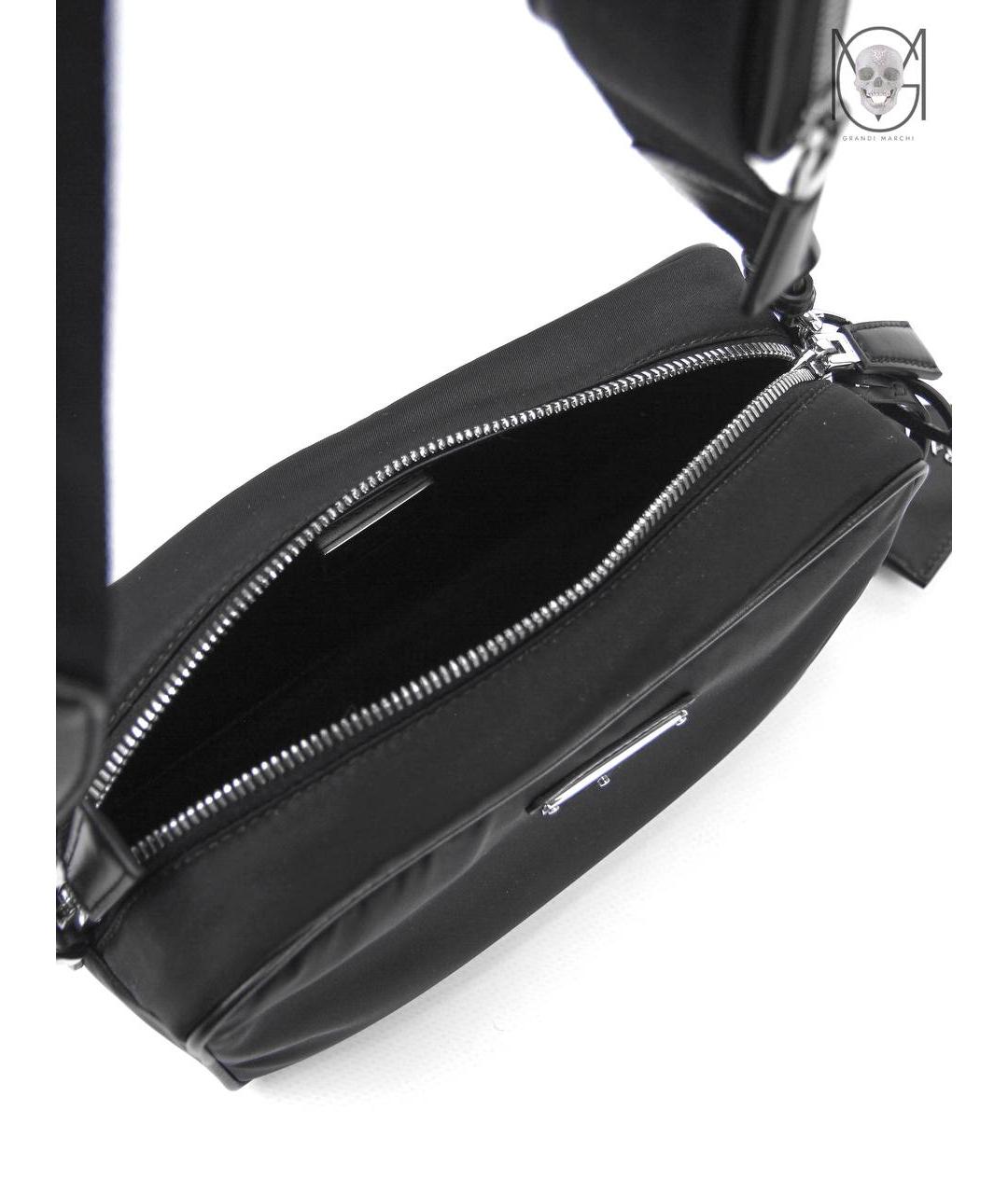 PRADA Черная синтетическая сумка через плечо, фото 4