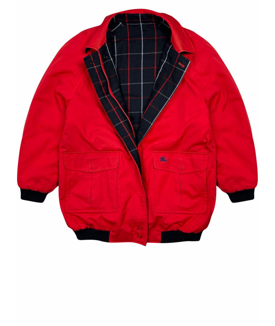 BURBERRY Красная шерстяная куртка, фото 1