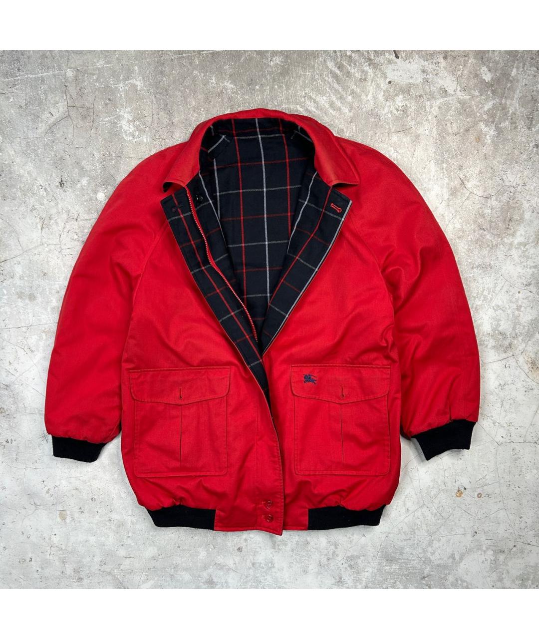 BURBERRY Красная шерстяная куртка, фото 9