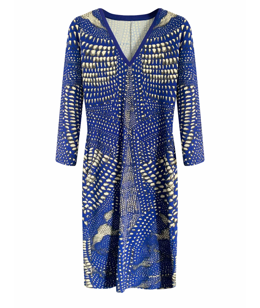 JUST CAVALLI Синее полиамидовое повседневное платье, фото 1