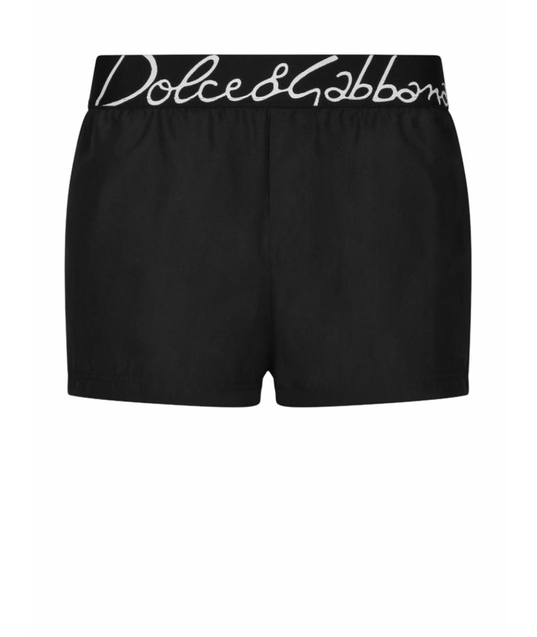DOLCE&GABBANA Черные полиэстеровые шорты, фото 1