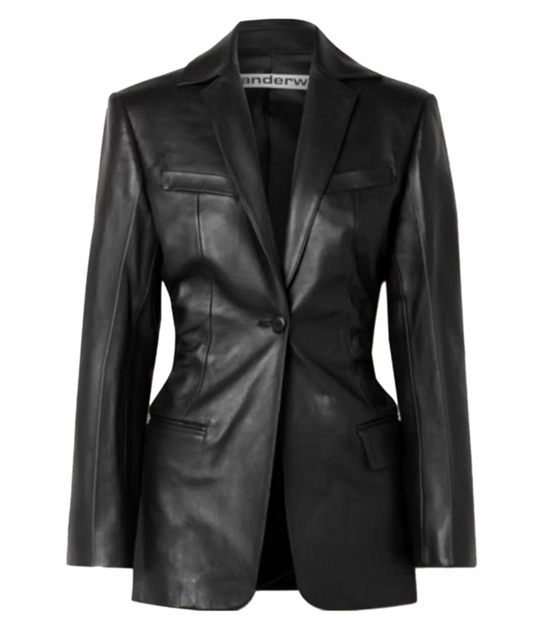 ALEXANDER WANG Черный кожаный жакет/пиджак, фото 1