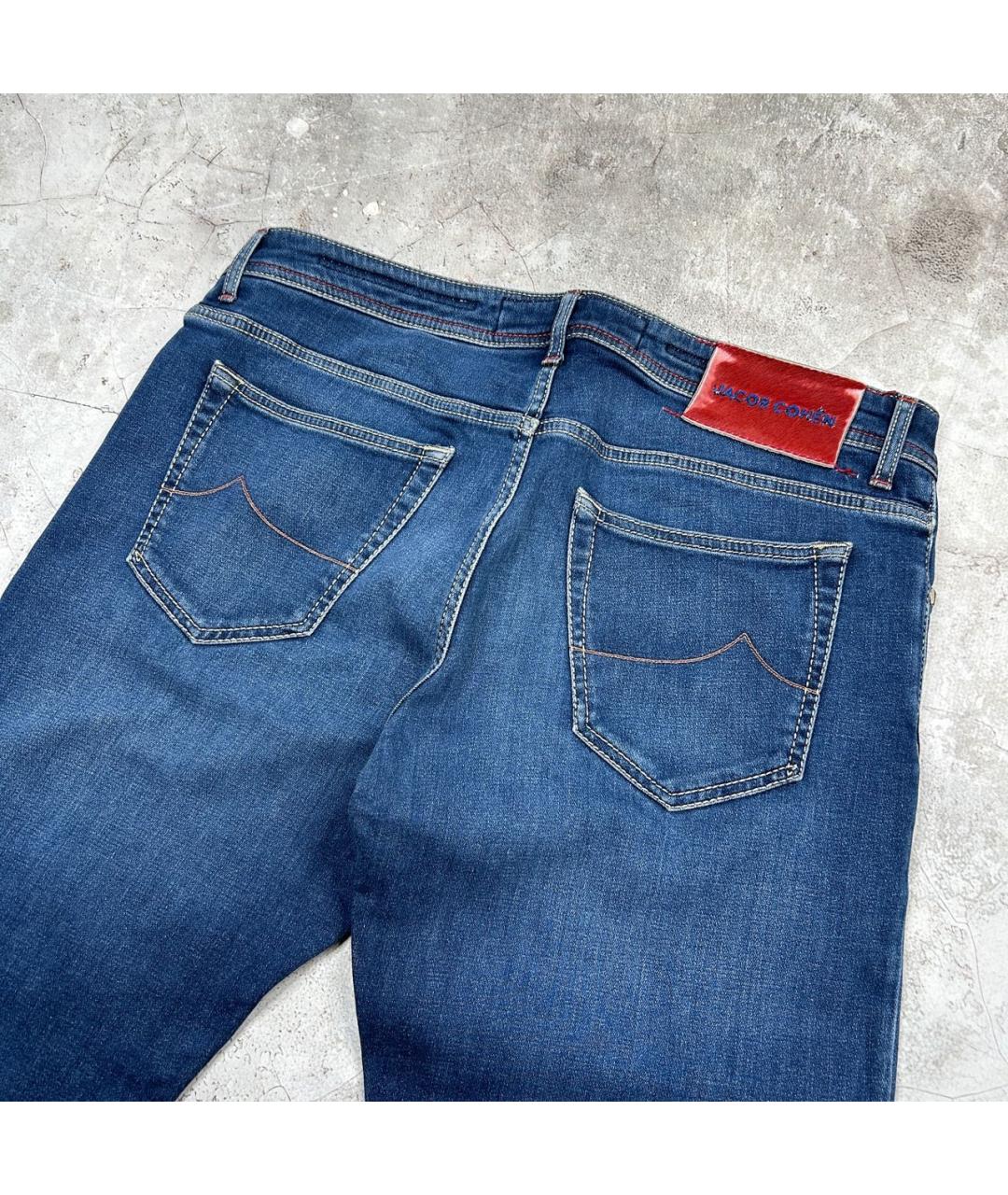 JACOB COHEN Темно-синие хлопковые джинсы скинни, фото 3