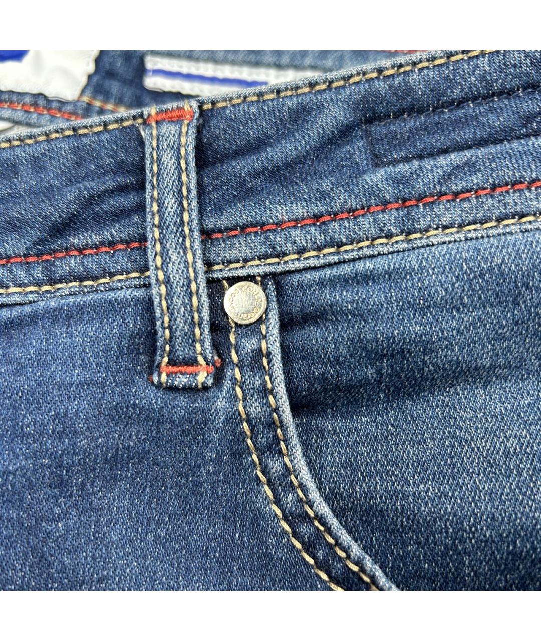 JACOB COHEN Темно-синие хлопковые джинсы скинни, фото 7