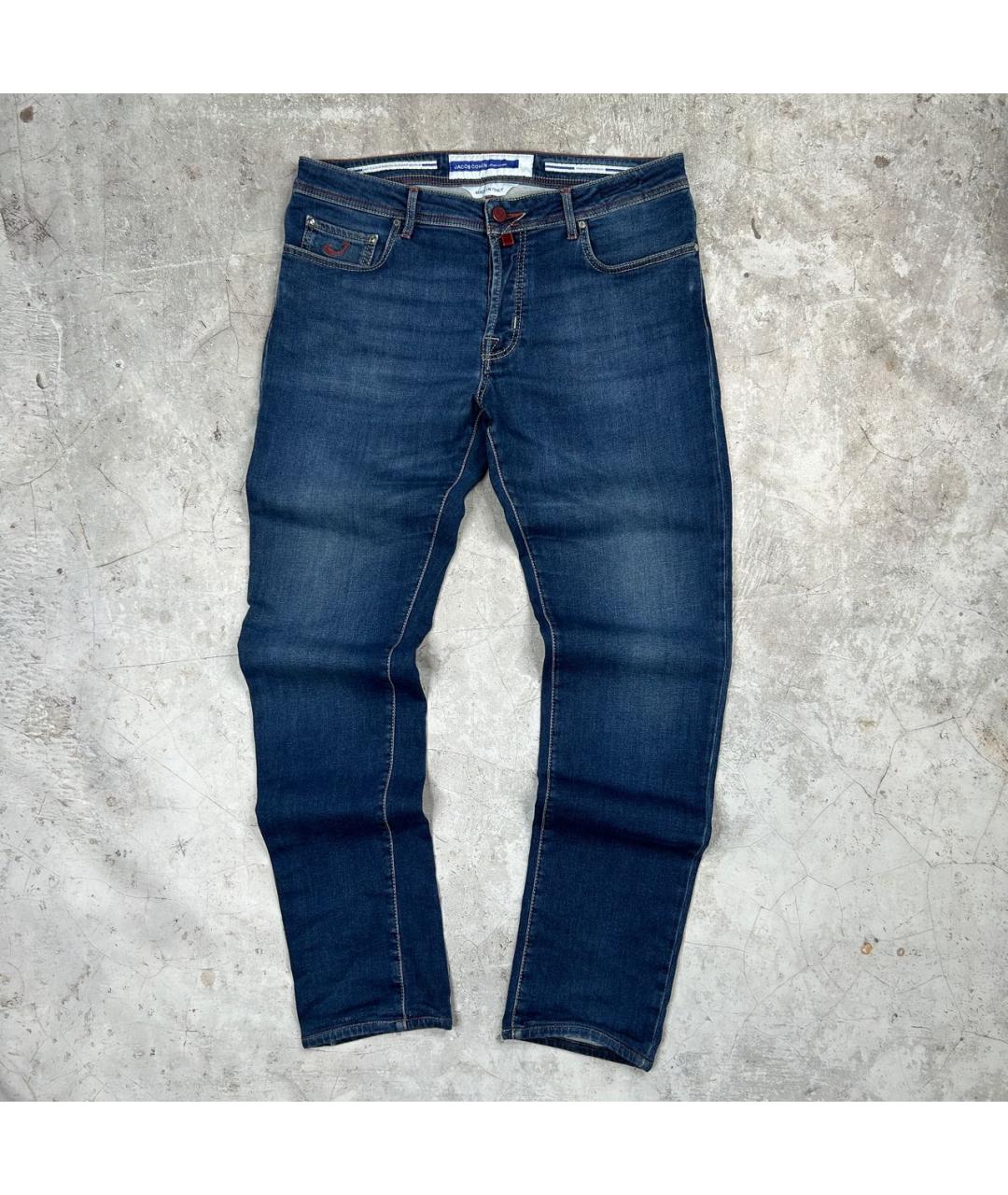 JACOB COHEN Темно-синие хлопковые джинсы скинни, фото 8
