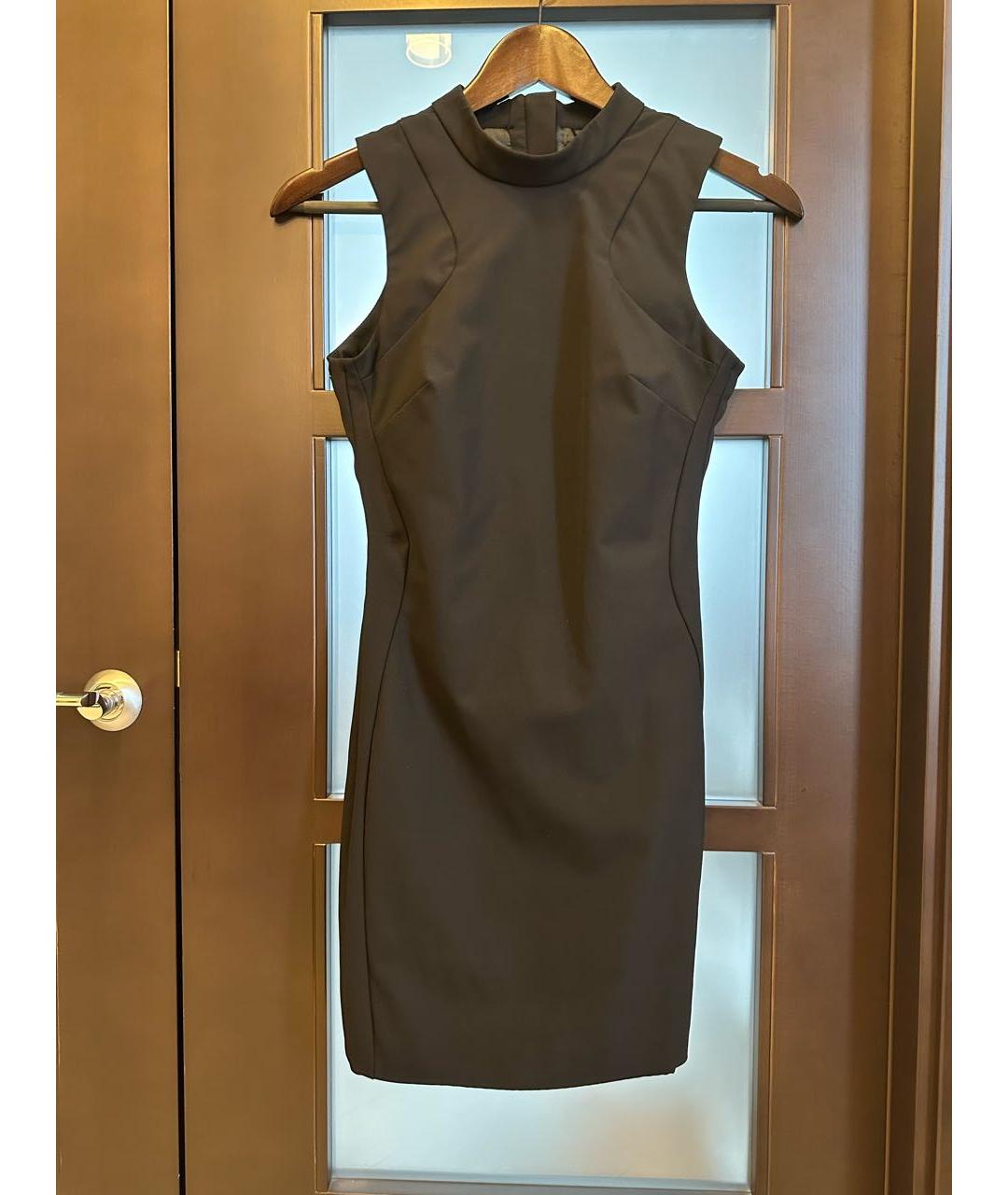 ELISABETTA FRANCHI Черное полиамидовое повседневное платье, фото 8