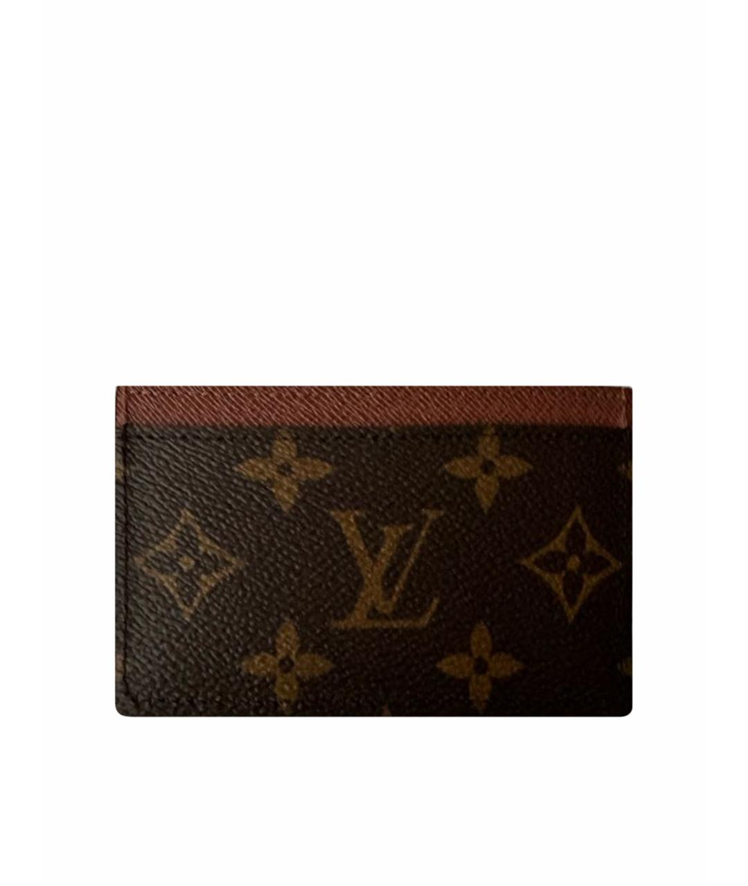 LOUIS VUITTON PRE-OWNED Коричневый кардхолдер, фото 1