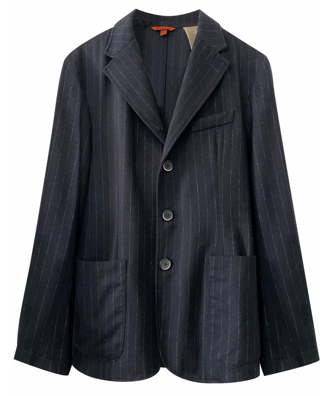 BARENA VENEZIA Темно-синий шерстяной пиджак, фото 1