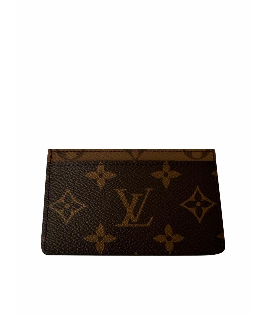 LOUIS VUITTON PRE-OWNED Коричневый кардхолдер, фото 1