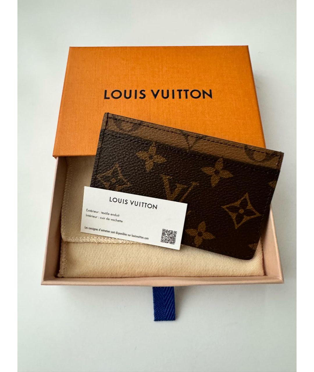 LOUIS VUITTON PRE-OWNED Коричневый кардхолдер, фото 3