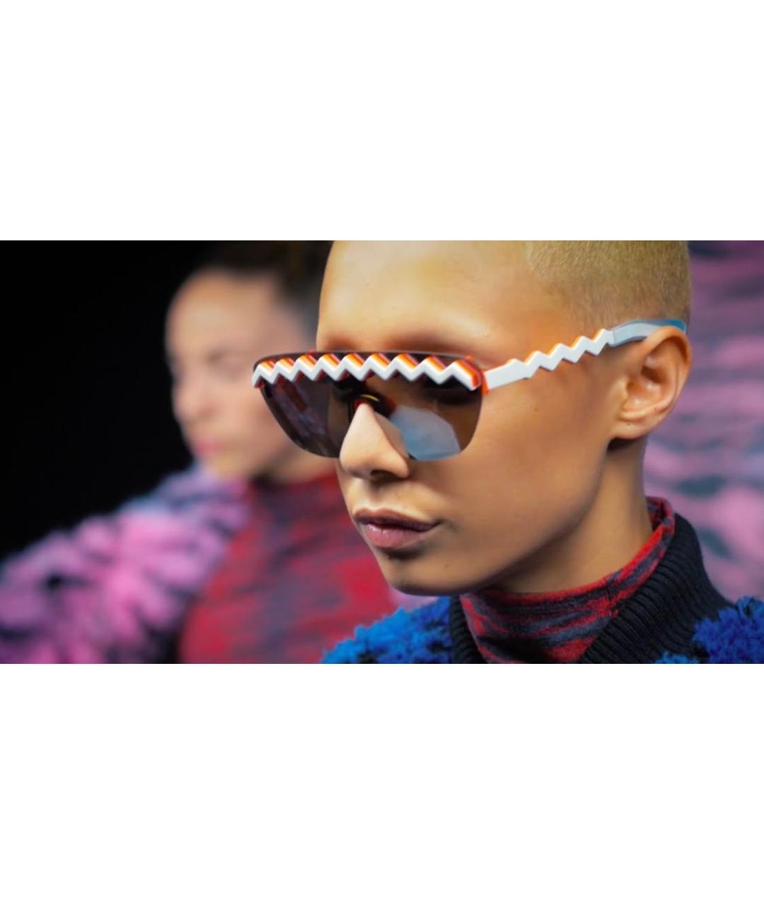 KENZO Оранжевое пластиковые солнцезащитные очки, фото 7