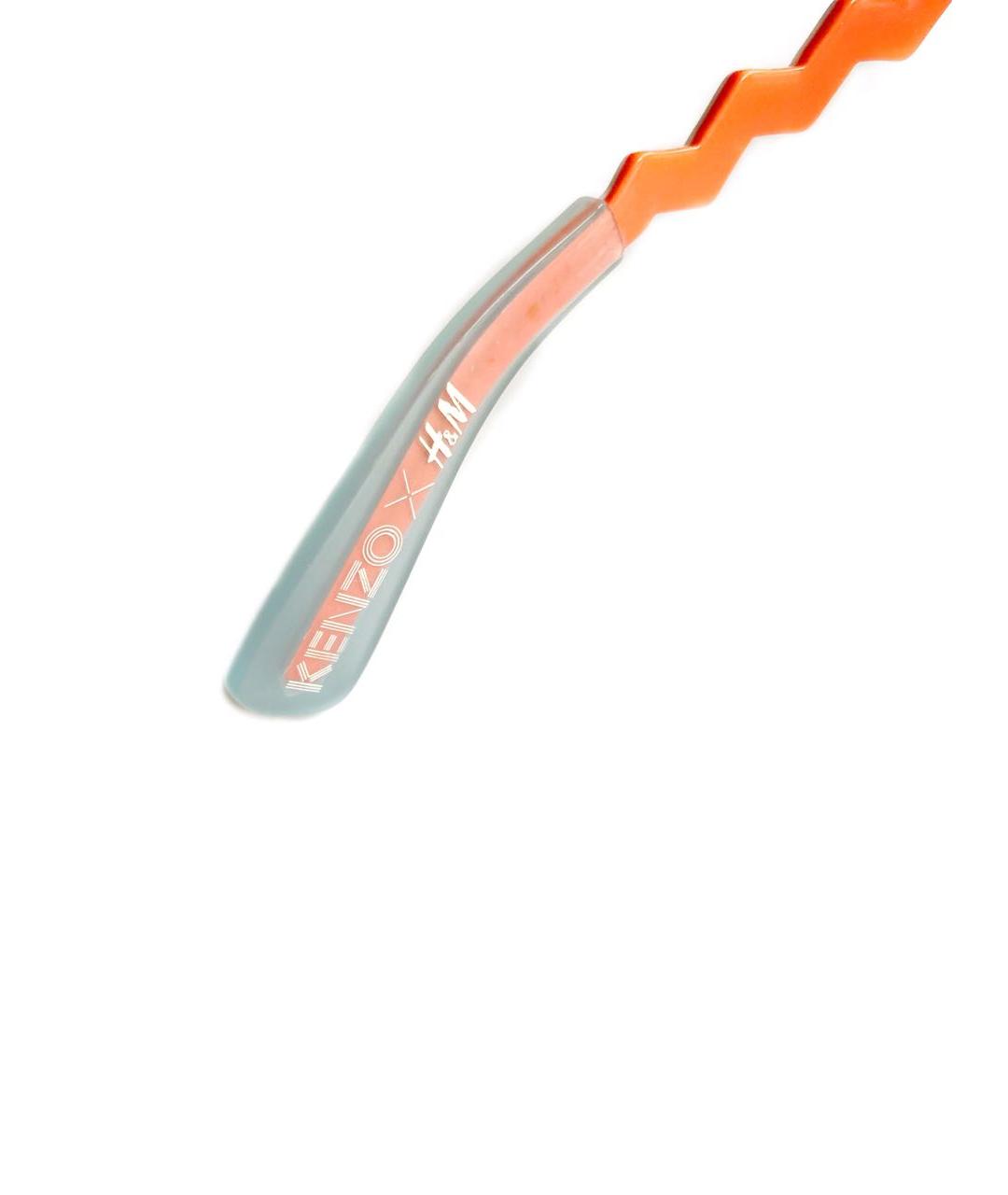 KENZO Оранжевое пластиковые солнцезащитные очки, фото 3