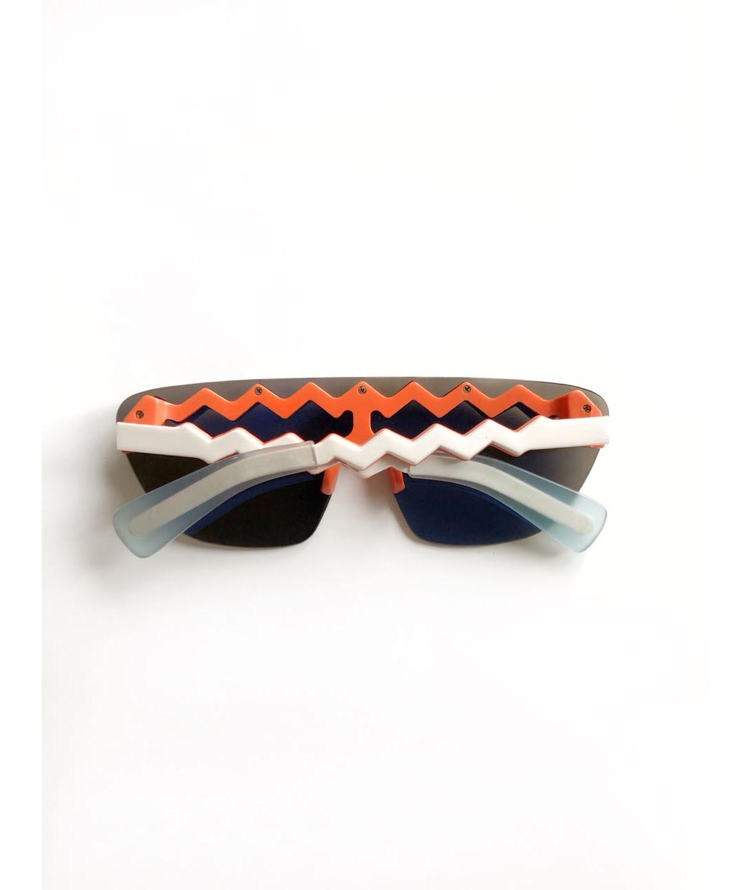 KENZO Оранжевое пластиковые солнцезащитные очки, фото 5