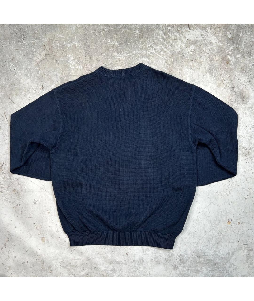 ICEBERG Темно-синий хлопковый джемпер / свитер, фото 4