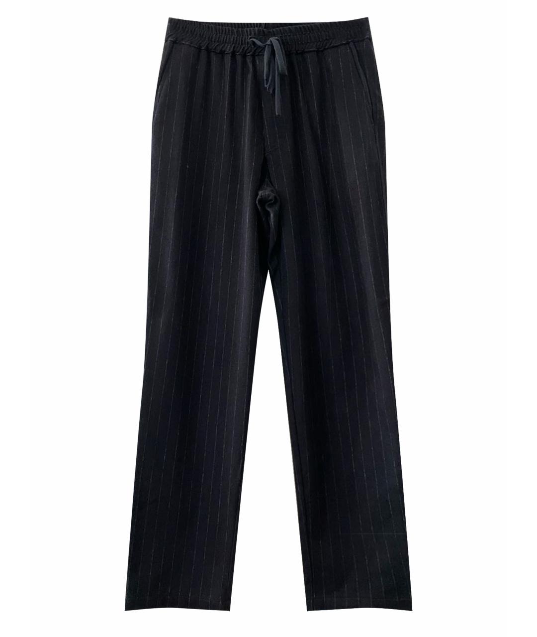 BARENA VENEZIA Темно-синие шерстяные повседневные брюки, фото 1