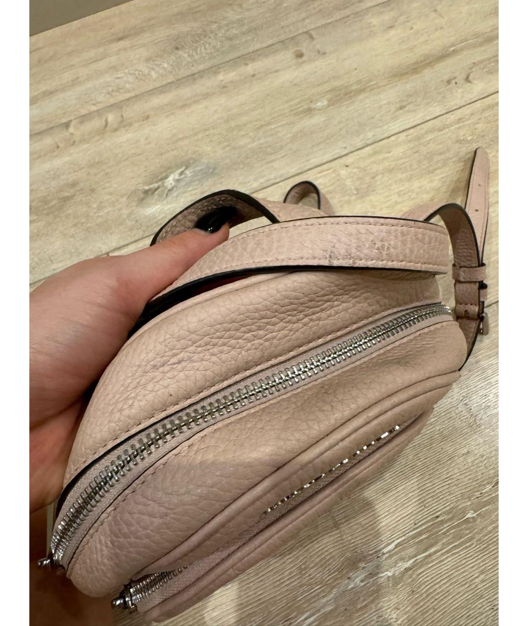 MICHAEL KORS Розовый кожаный рюкзак, фото 7