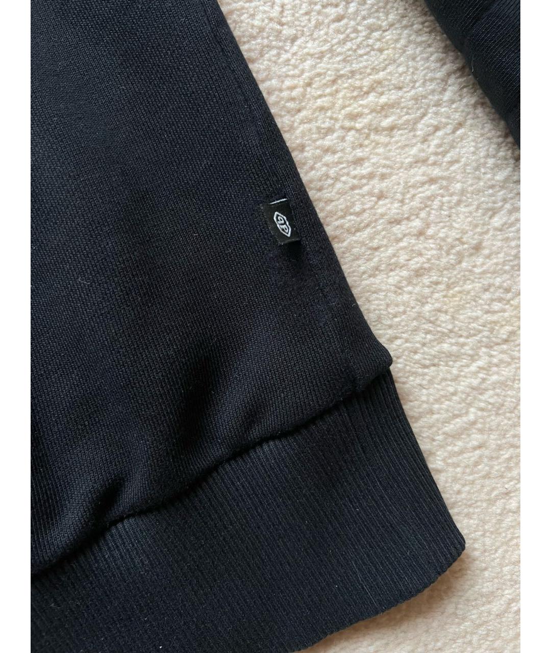 PHILIPP PLEIN Черный хлопковый джемпер / свитер, фото 6