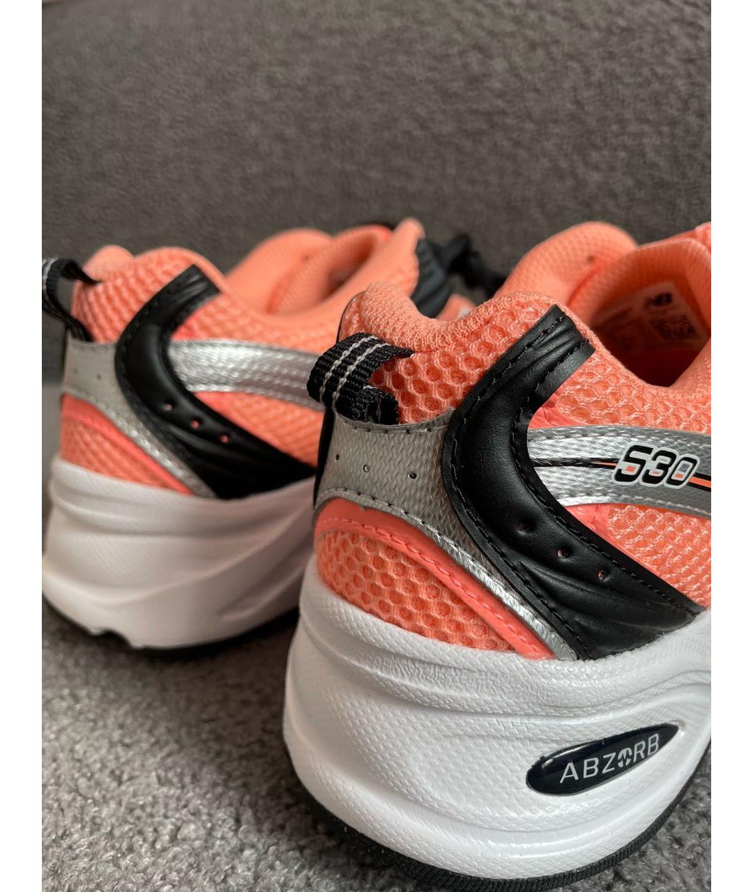 NEW BALANCE Оранжевое текстильные кроссовки, фото 3