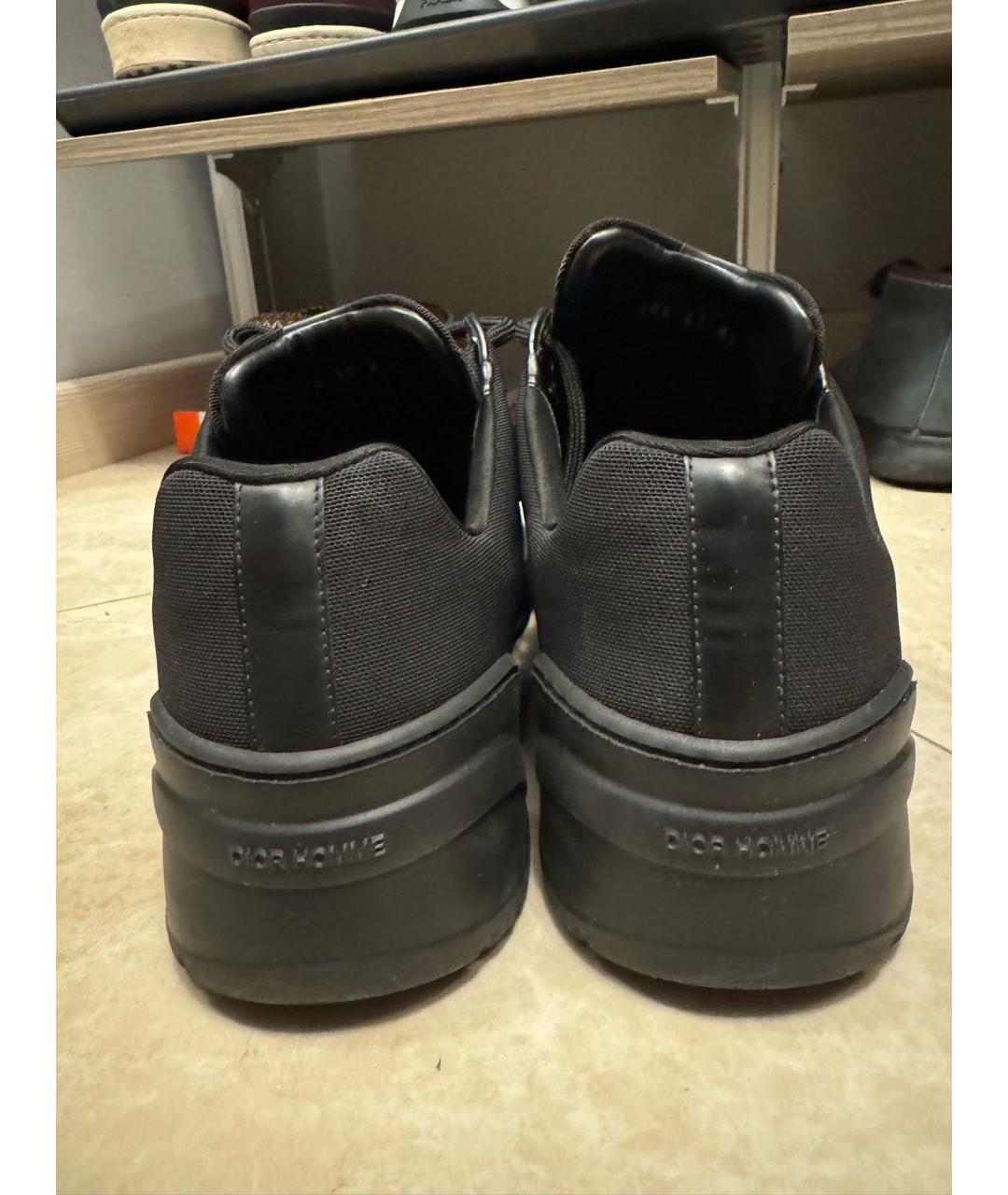 CHRISTIAN DIOR PRE-OWNED Черные низкие кроссовки / кеды, фото 4