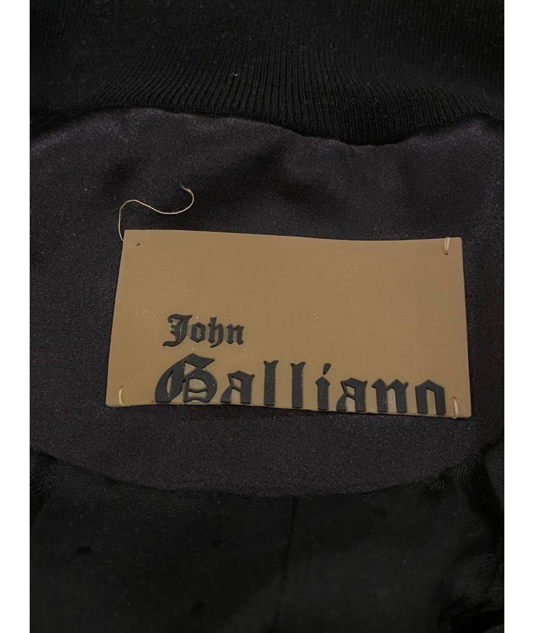 JOHN GALLIANO Черная шелковая куртка, фото 2
