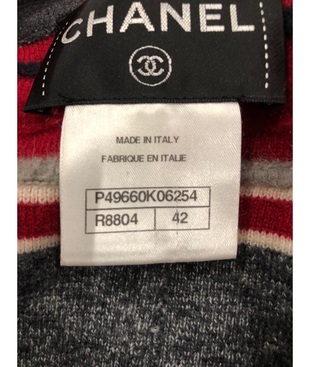 CHANEL PRE-OWNED Бордовый шерстяной жакет/пиджак, фото 4