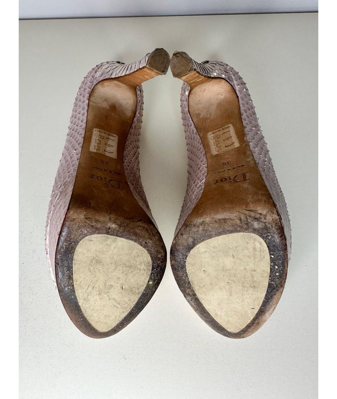 CHRISTIAN DIOR PRE-OWNED Белые туфли из экзотической кожи, фото 5