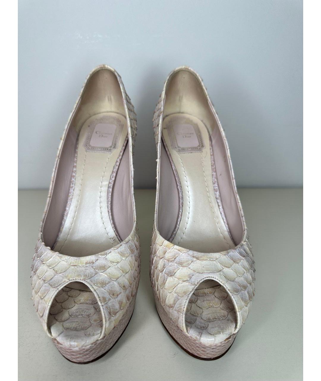 CHRISTIAN DIOR PRE-OWNED Белые туфли из экзотической кожи, фото 2