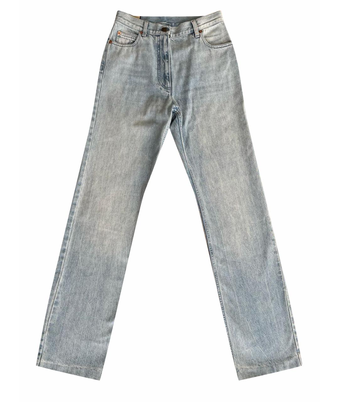 GUCCI Голубые прямые джинсы, фото 1