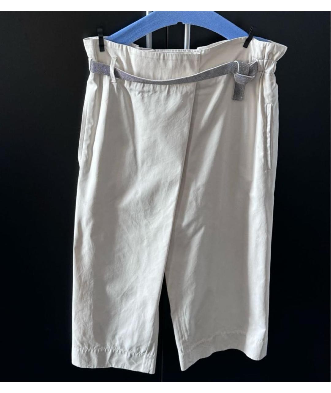BRUNELLO CUCINELLI Белые брюки широкие, фото 2