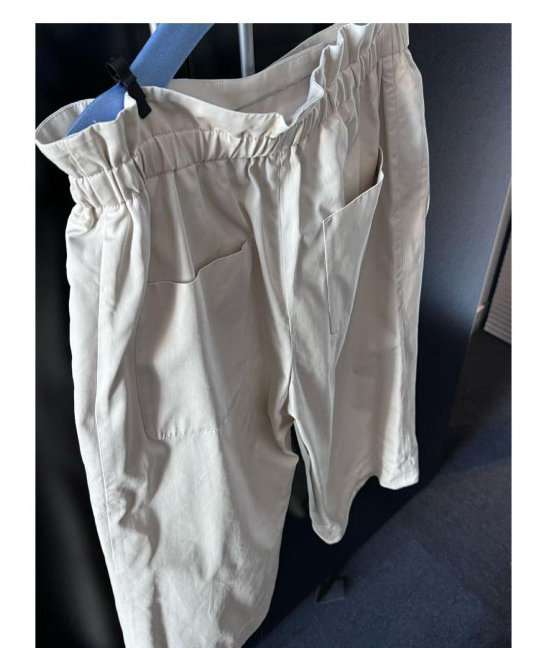 BRUNELLO CUCINELLI Белые брюки широкие, фото 4