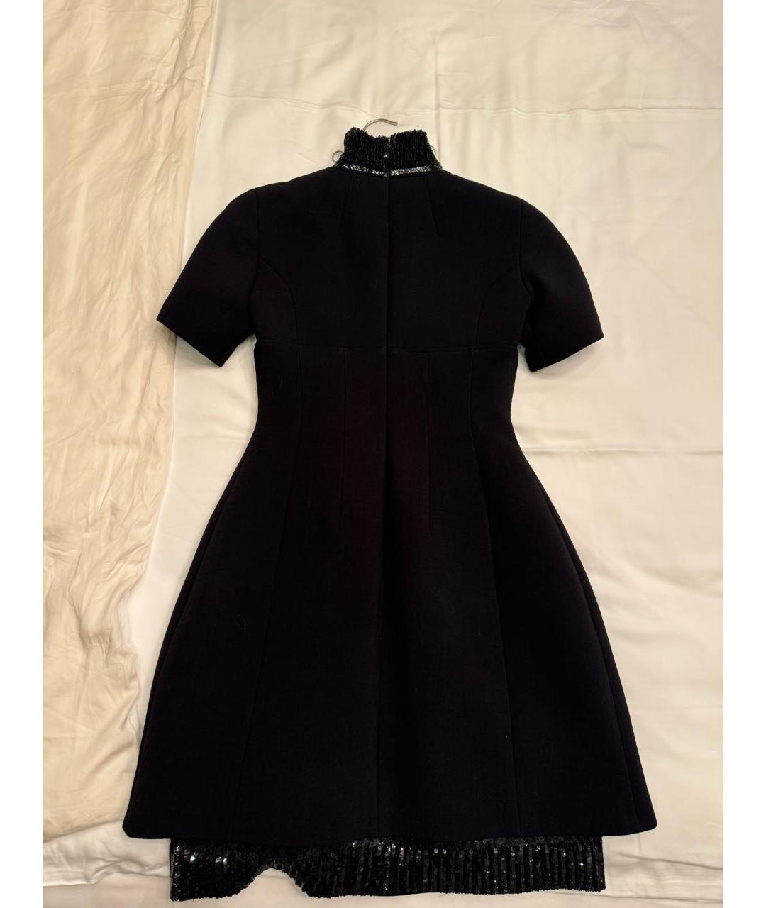 CHRISTIAN DIOR PRE-OWNED Черное шерстяное вечернее платье, фото 2
