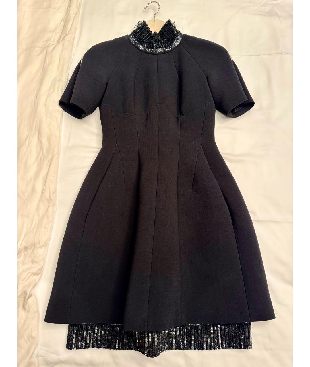 CHRISTIAN DIOR PRE-OWNED Черное шерстяное вечернее платье, фото 4