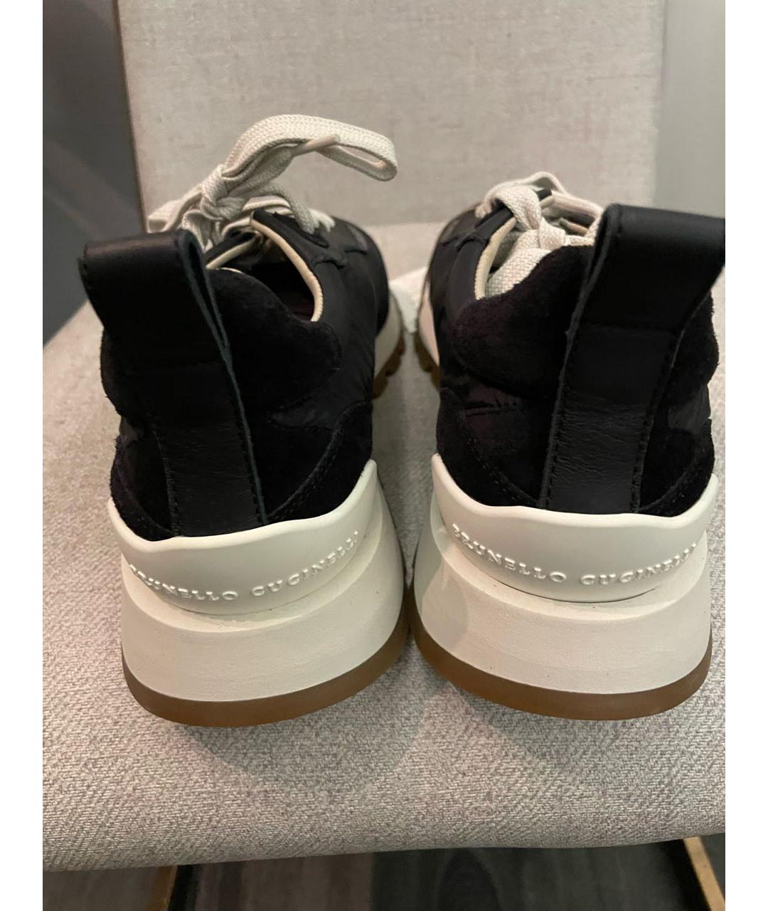 BRUNELLO CUCINELLI Черные замшевые кроссовки, фото 4