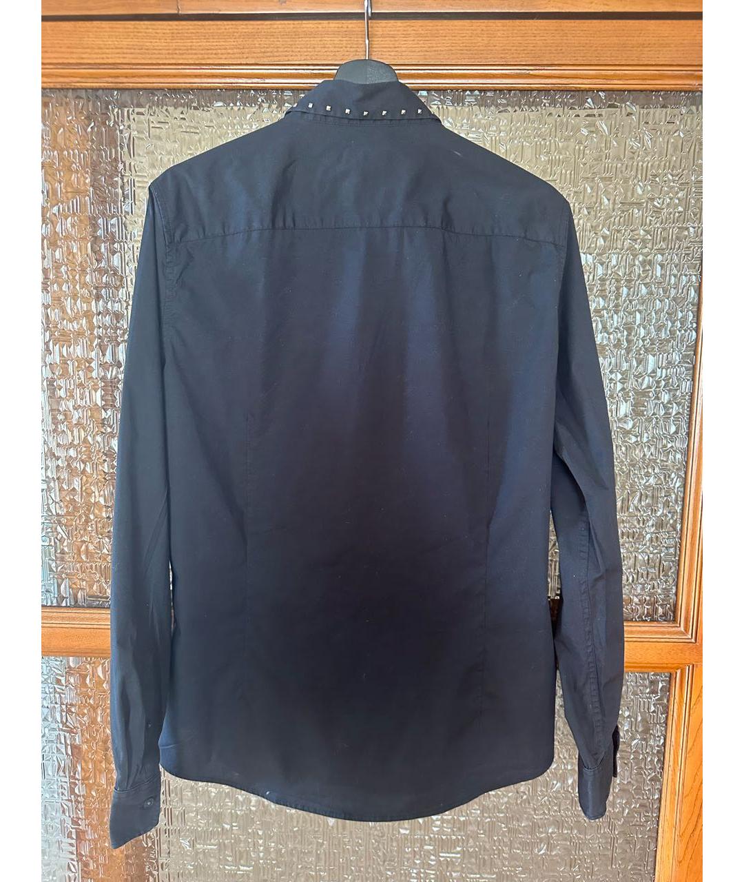 ARMANI EXCHANGE Черная хлопковая классическая рубашка, фото 3