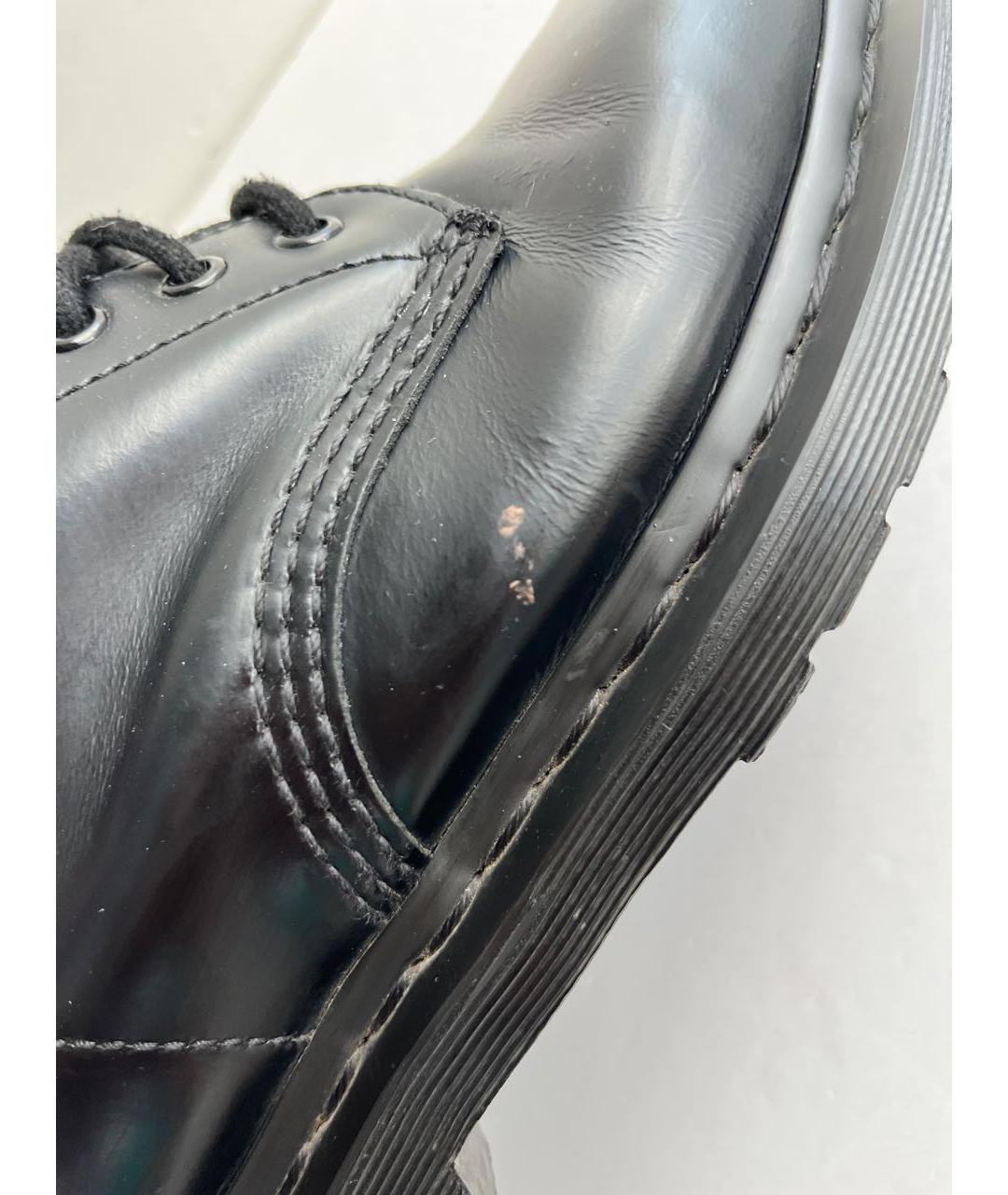 DR. MARTENS Черные кожаные ботинки, фото 6